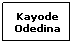 Text Box: Kayode Odedina
